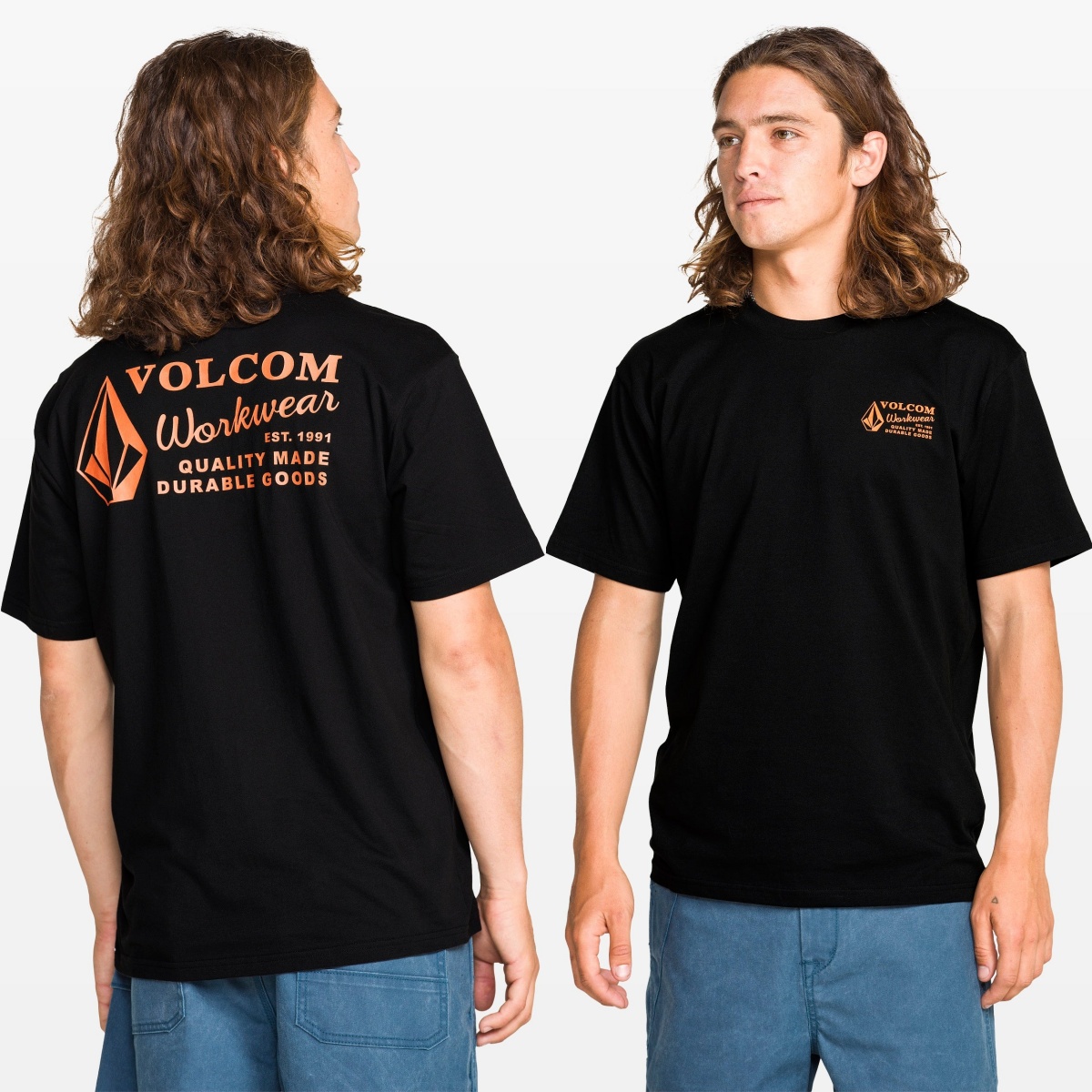 Streetwear Brand Clothing - ワークウェア ボルコム アウトドア エクストリームスポーツ トレンドブランド グラフィックTシャツ