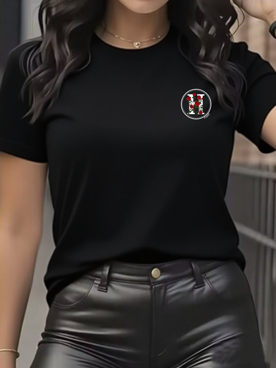女性の Tシャツレジャーファッション半袖コットン Tシャツ高 - Streetwear Brand Tees のレビューと価格