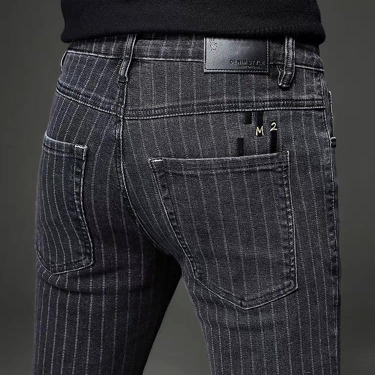 ストライプジーンズ 2025 メンズ トレンドブランド 秋の - Streetwear Brand Denim のレビューと価格