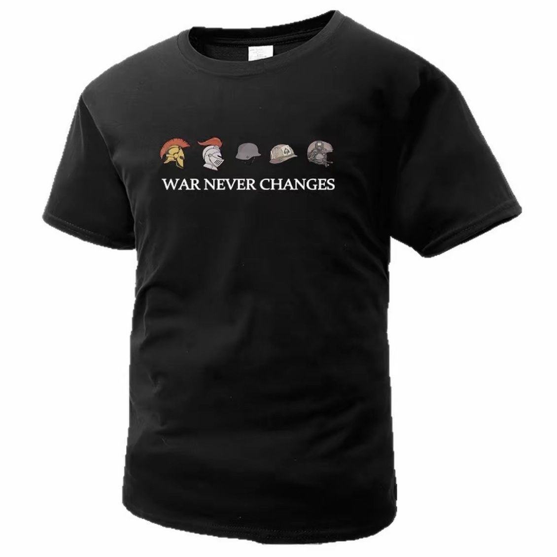 ヘルメット進化の歴史アメリカントレンドブランド半袖Tシャツ夏 - Streetwear Brand Tees のレビューと価格