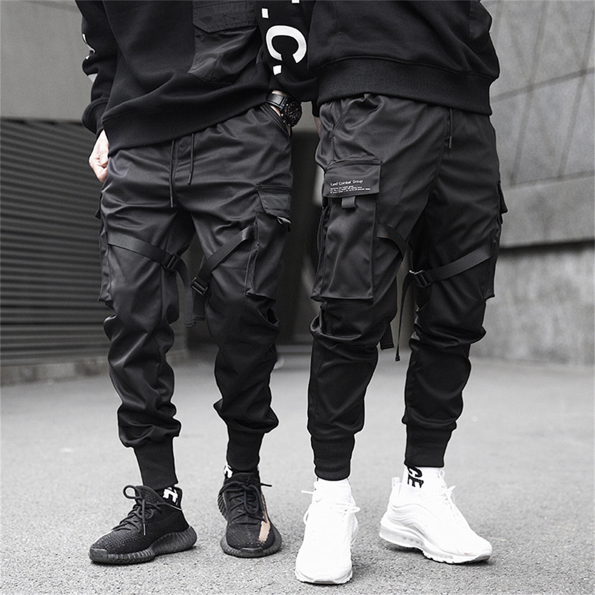 メンズヒップホップカーゴパンツ,ゆったりとしたトラックスーツ - Streetwear Brand Clothing のレビューと価格